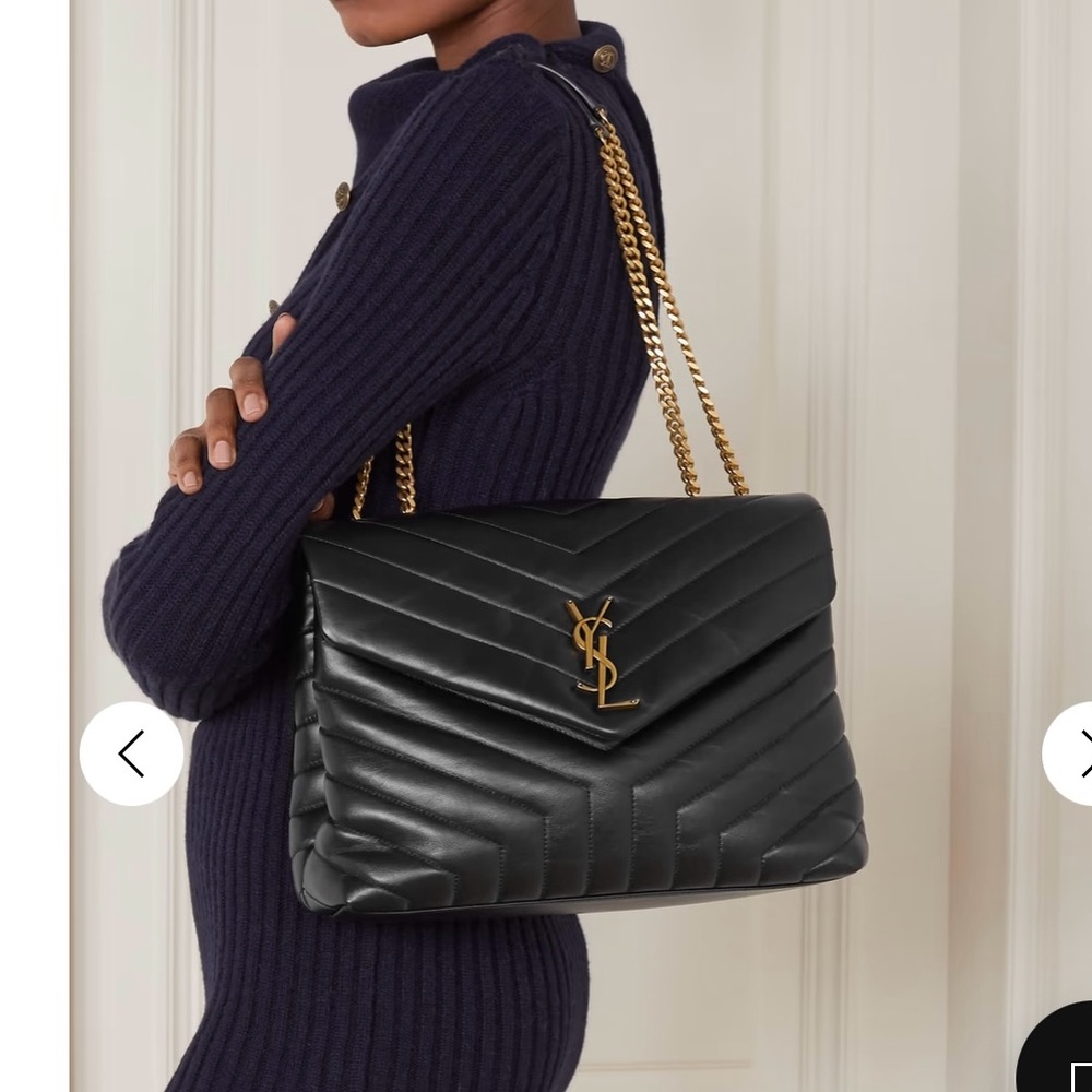 Saint Laurent
Loulou Medium YSL Shoulder Bag in Quilted Leather - Black - Picture 8 of 9